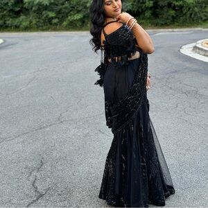 Black Silhouette Saree